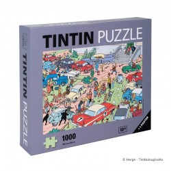 Puzzle Moulinsart Tintin - Rallye de Moulinsart (1000 pièces)