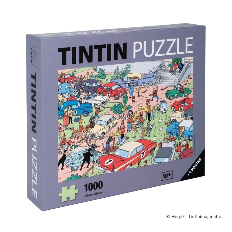 Puzzle Moulinsart Tintin - Rallye de Moulinsart (1000 pièces) Puzzle Moulinsart Tintin - Rallye de Moulinsart (1000 pièces)