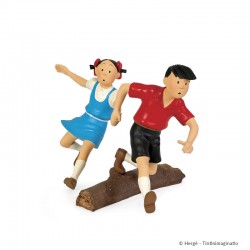 Leblon Moulinsart Tintin - Jo & Zette tronc d'arbre