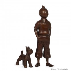 Moulinsart Tintin - Bronze Tintin et Milou Cigares