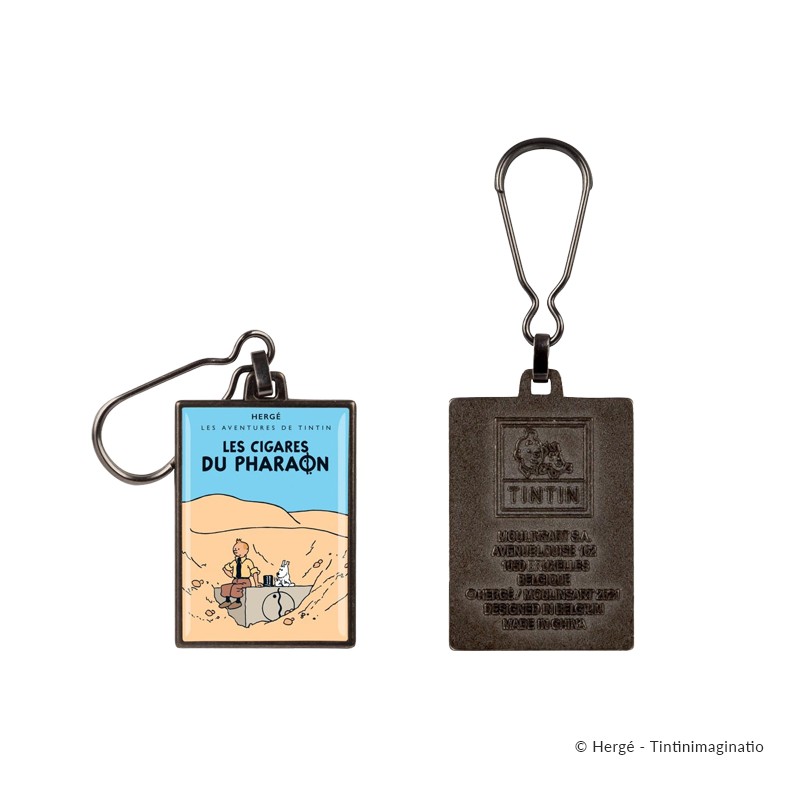 Moulinsart Tintin - Porte-clefs métal Cigares colorisé Moulinsart Tintin - Porte-clefs métal Cigares colorisé