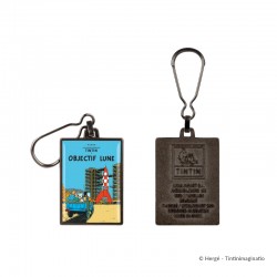 Moulinsart Tintin - Porte-clefs métal Objectif Lune