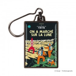 Moulinsart Tintin - Porte-clefs métal On a marché sur la Lune Moulinsart Tintin - Porte-clefs métal On a marché sur la Lune