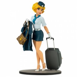 LMZ Walthéry Natacha - Natacha hôtesse de l'air avec sa valise