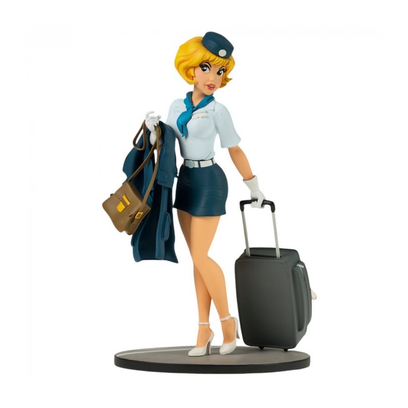 LMZ Walthéry Natacha - Natacha hôtesse de l'air avec sa valise LMZ Walthéry Natacha - Natacha hôtesse de l'air avec sa valise