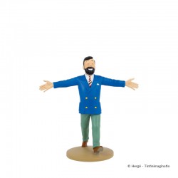 Figurine Moulinsart Tintin - Haddock veston Bleu Bijoux (12 cm)