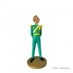 Figurine Moulinsart Tintin - Hergé en costume vert Sceptre Ottokar (12 cm)