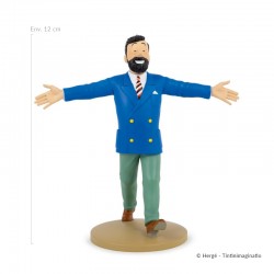 Figurine Moulinsart Tintin - Haddock veston Bleu Bijoux (12 cm)