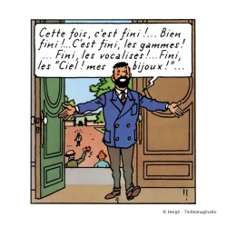 Figurine Moulinsart Tintin - Haddock veston Bleu Bijoux (12 cm)