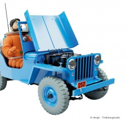 Véhicule Moulinsart Tintin - Jeep Bleue Objectif Lune 1:8ème