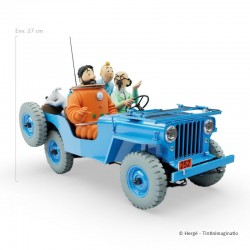 Véhicule Moulinsart Tintin - Jeep Bleue Objectif Lune 1:8ème