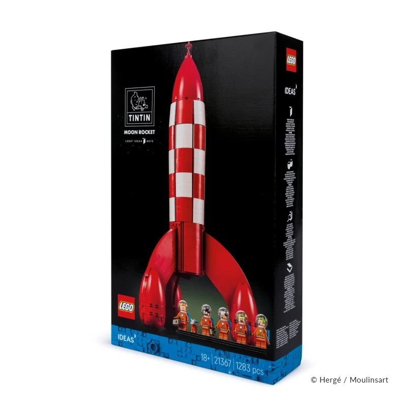 Jeu Moulinsart Tintin - LEGO® Ideas La fusée de Tintin (1283 pièces)