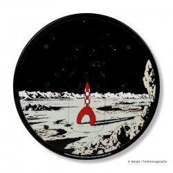 Horlogerie Moulinsart Tintin - Horloge murale Fusée Lune SILVER