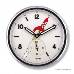 Horlogerie Moulinsart Tintin - Horloge murale Fusée Lune SILVER