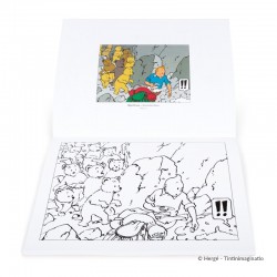 Papeterie Moulinsart Tintin - Album à colorier Lune