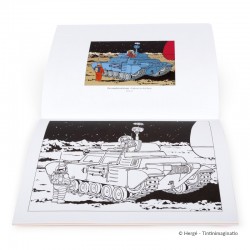 Papeterie Moulinsart Tintin - Album à colorier Lune