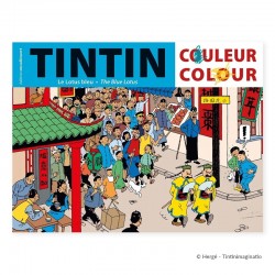 Papeterie Moulinsart Tintin - Album à colorier Lotus Bleu