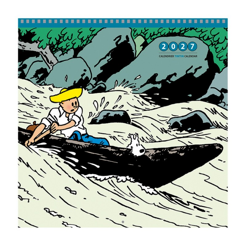 Papeterie Moulinsart Tintin - Calendrier 2027 Grand Format