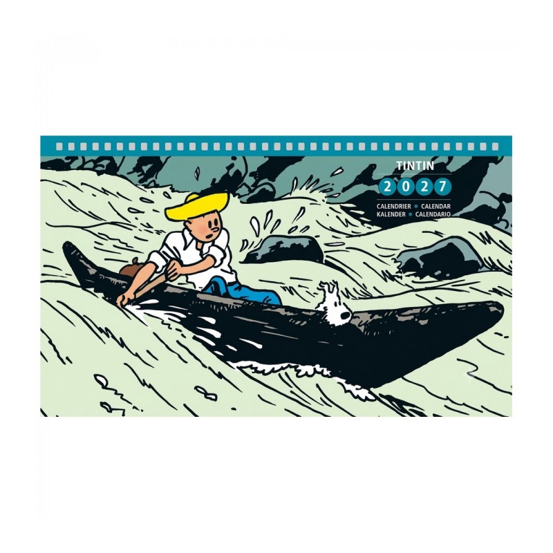 Papeterie Moulinsart Tintin - Calendrier 2027 Petit Format