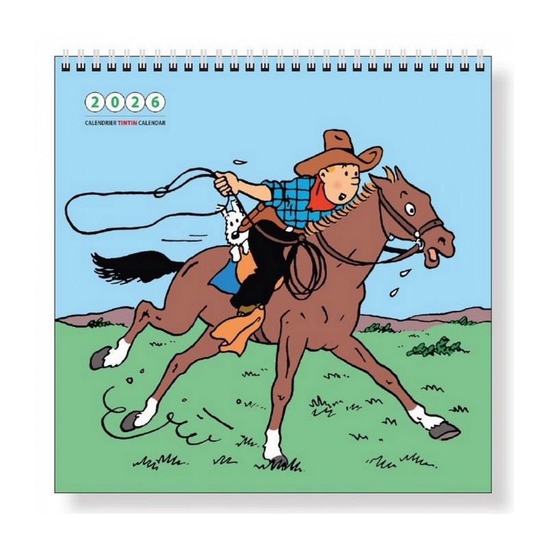Papeterie Moulinsart Tintin - Calendrier 2026 Grand Format