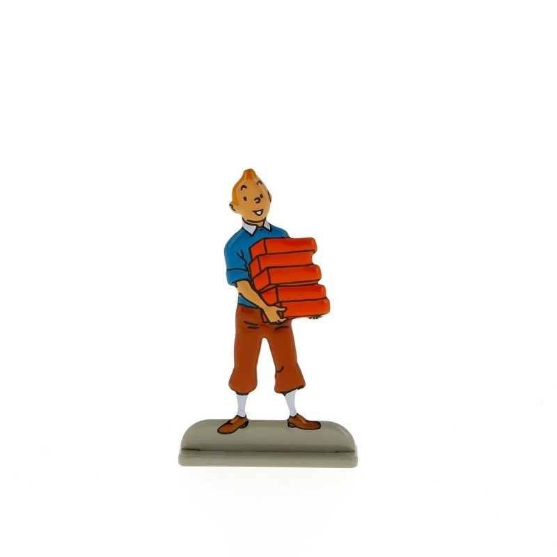 Relief Moulinsart Tintin - Fig 31 Tintin portant des briques