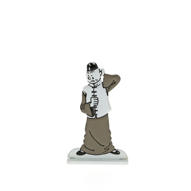 Relief Moulinsart Tintin - Fig 40 Tintin en chinois Lotus Bleu (N&B)