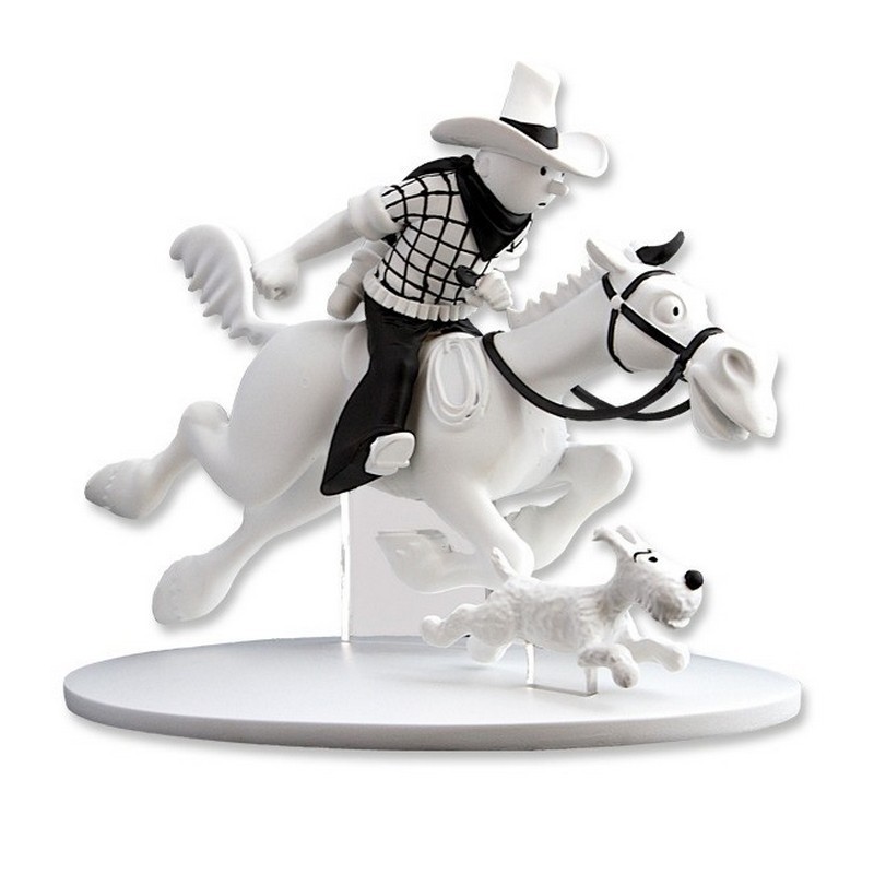 Figurine Moulinsart Tintin - Hors Série 2 Tintin à cheval Amérique