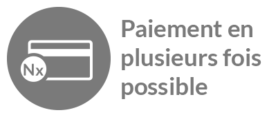 Paiement en plusieurs fois possible